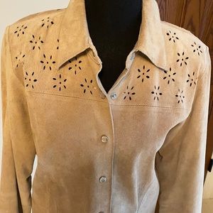 WHBM Vintage Suede Shirt/Jacket